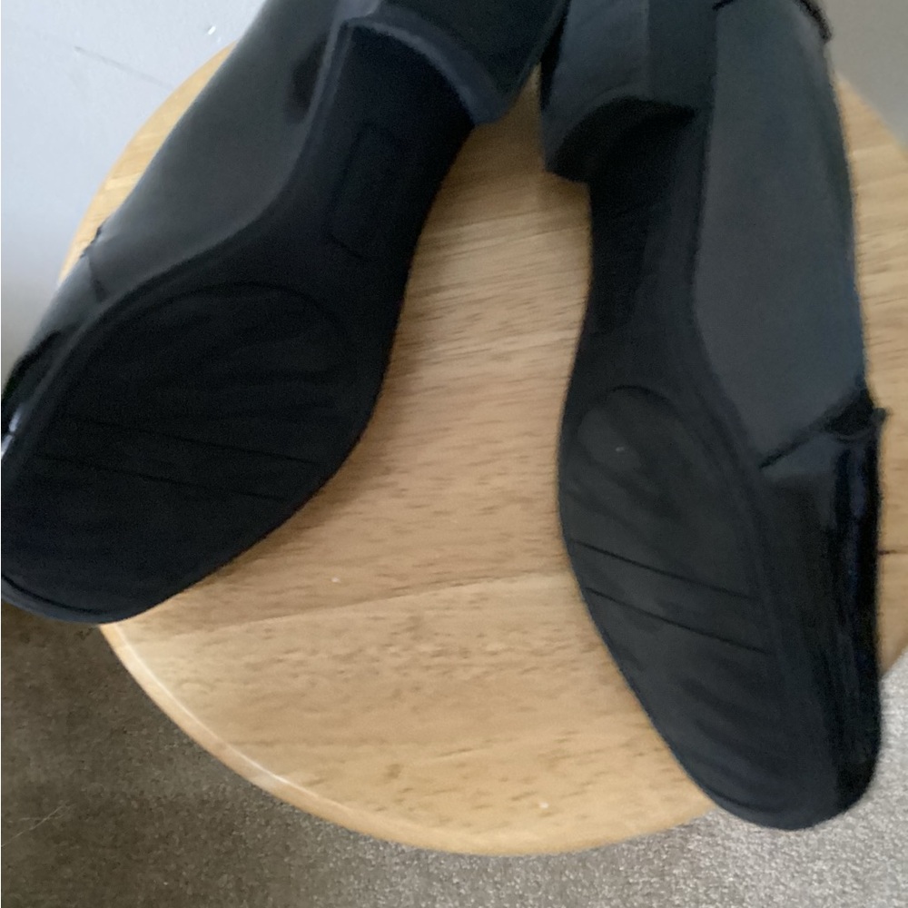 Anne Klein Black Patent leather Slip-On Loafers - Picture 6 of 6